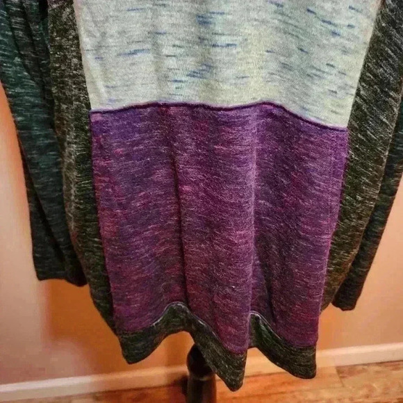 Weekends by Chico's Patch Colorblock 1/2 Zip Neck Pullover Chico's L - Picture 3 of 9